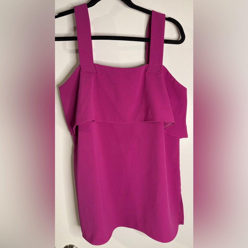 Ann Taylor Fuchsia Sleeveless Blouse